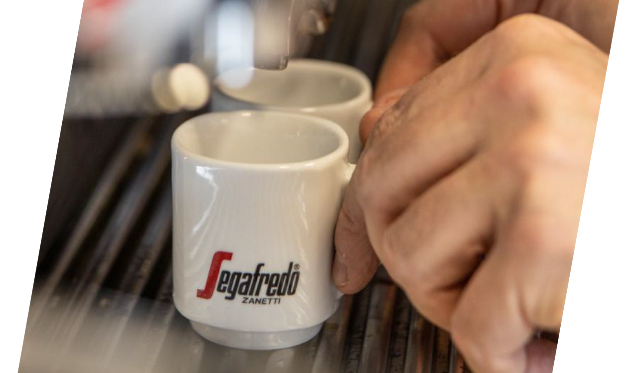 Tasse Segafredo sous la machine